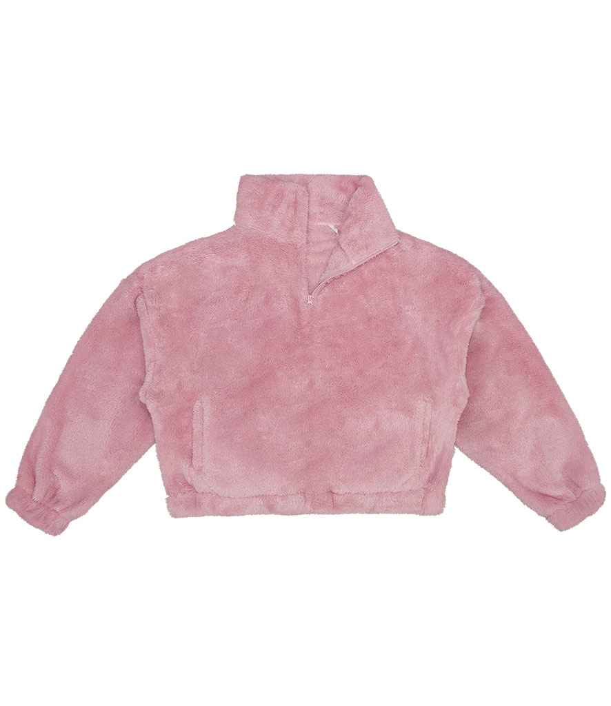 Brand Lab Ladies Fluffy 1 4 Zip Fleece